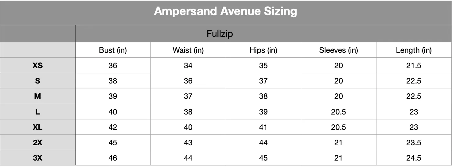 Ampersand Avenue Fullzip Sweatshirt Hustle n Bustle