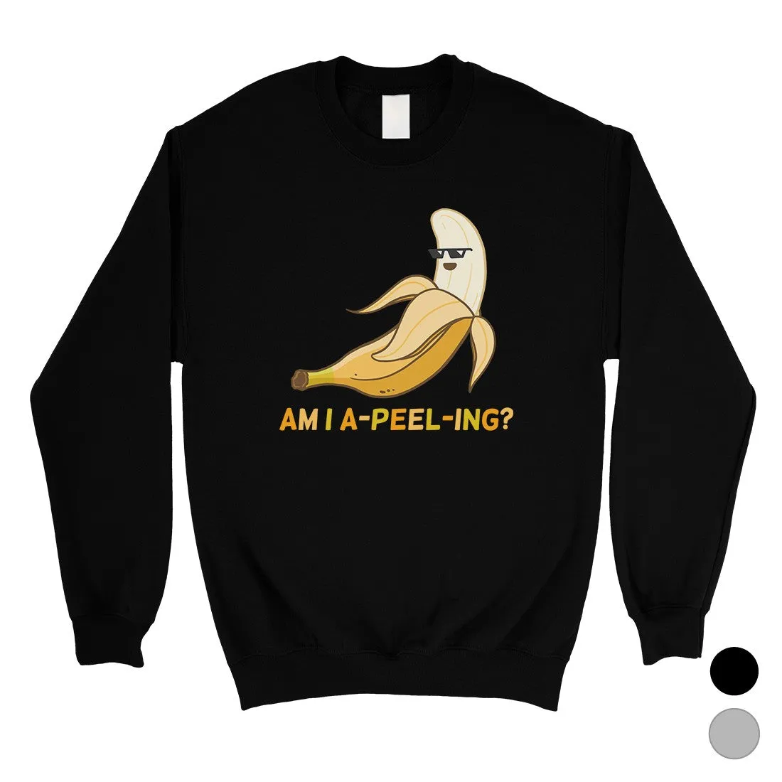 Apeeling Banana Unisex Crewneck Sweatshirt Funny Anniversary Gift