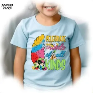 Autism Celebrate Neurodiversity Celebrate Minds Of All Kinds Winnie the Pooh PNG Design