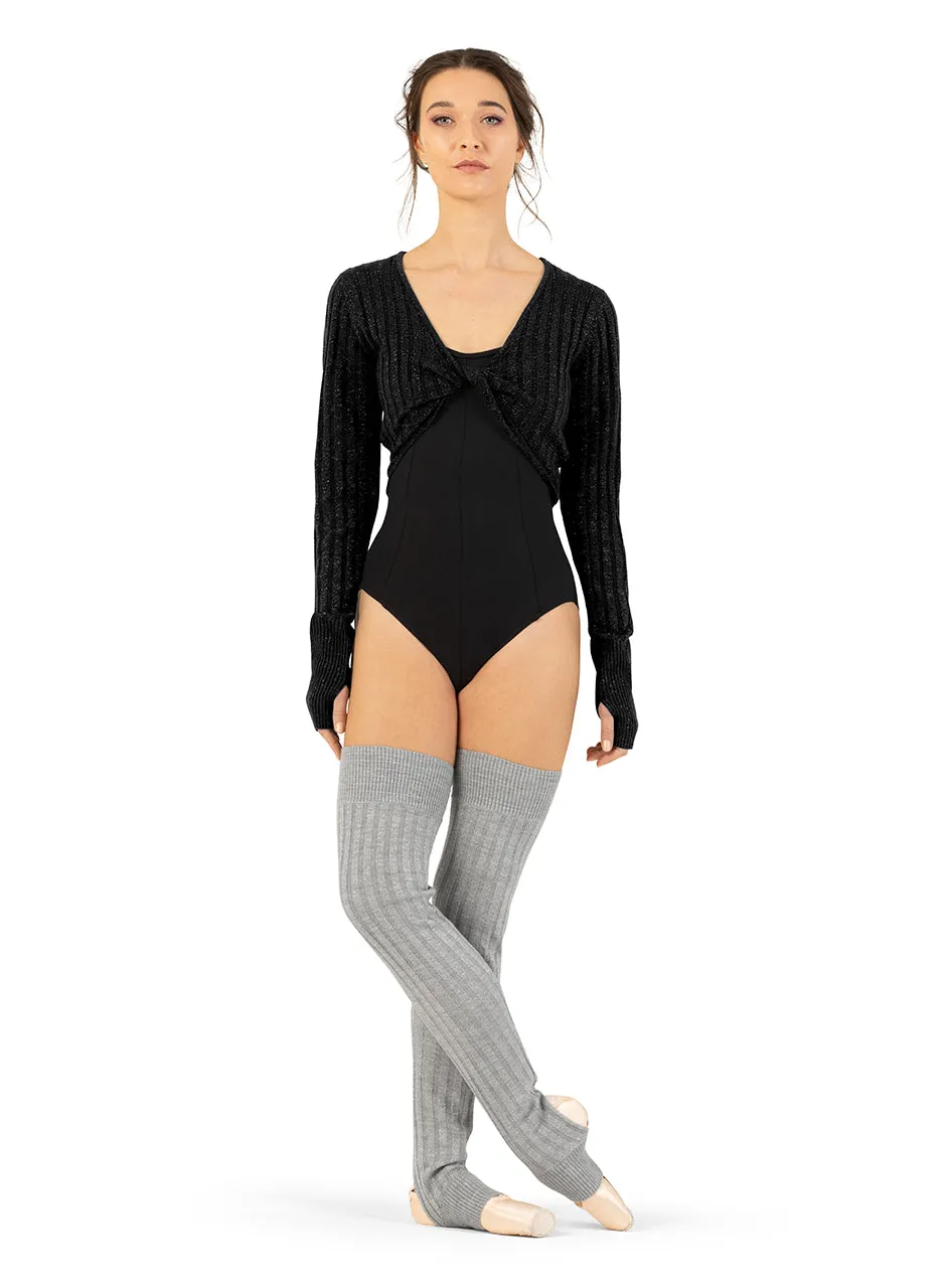 Bloch - Hope Twist Knit Top - Adult (Z1289) - Black (GSO)