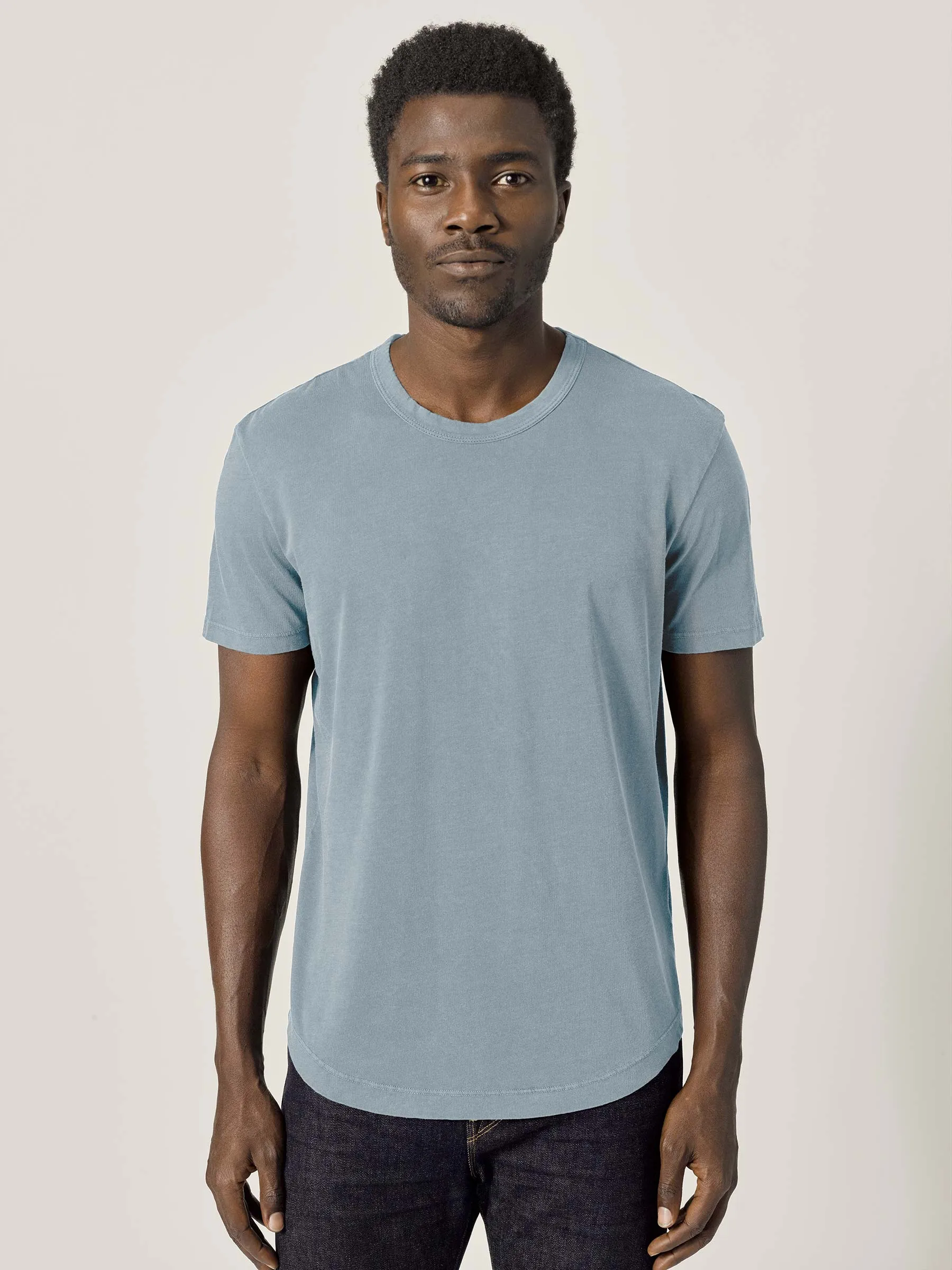 Cruz Venice Wash Pima Curved Hem Tee