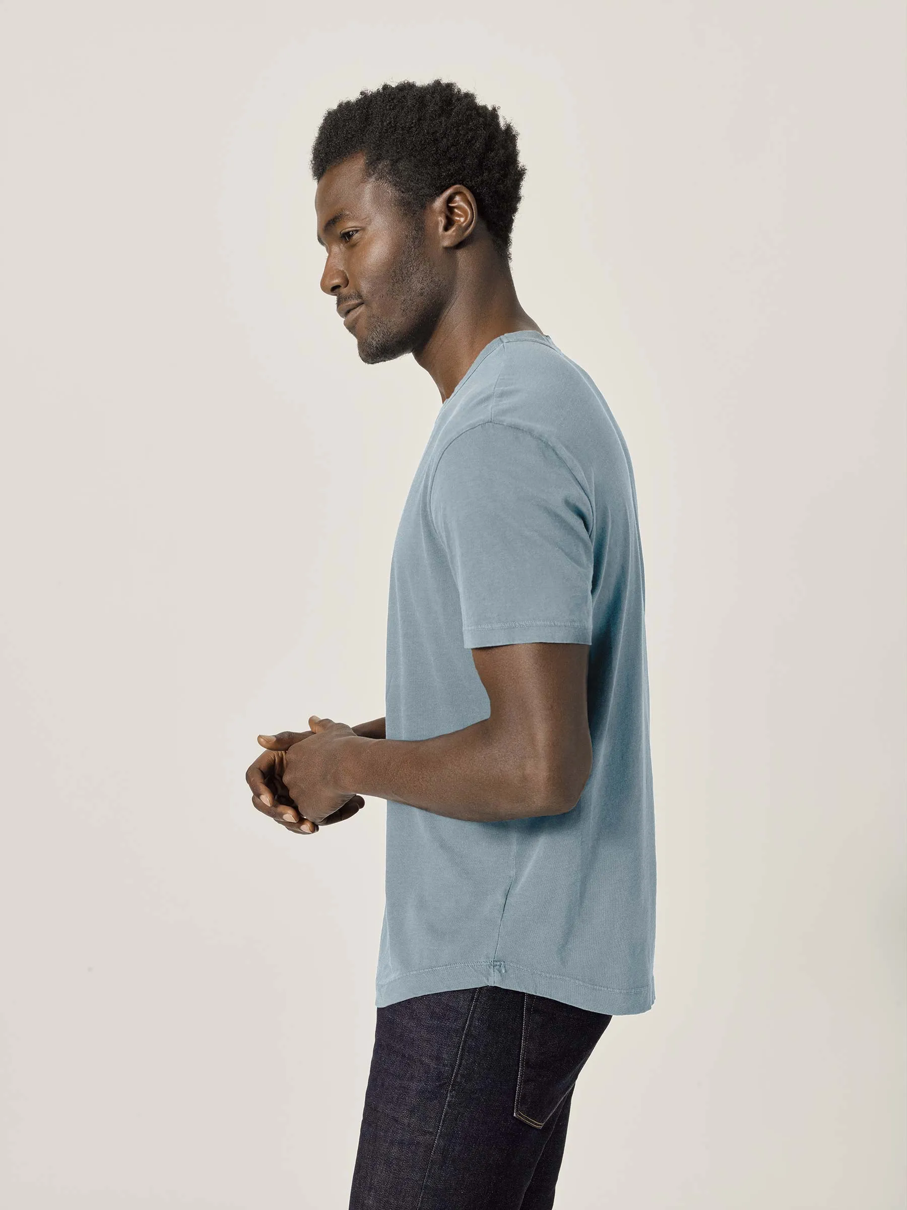 Cruz Venice Wash Pima Curved Hem Tee