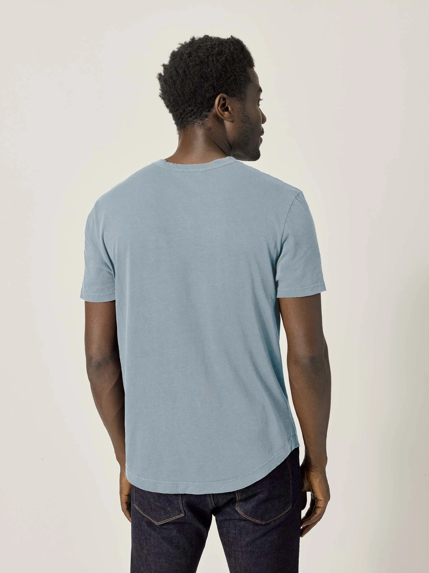 Cruz Venice Wash Pima Curved Hem Tee