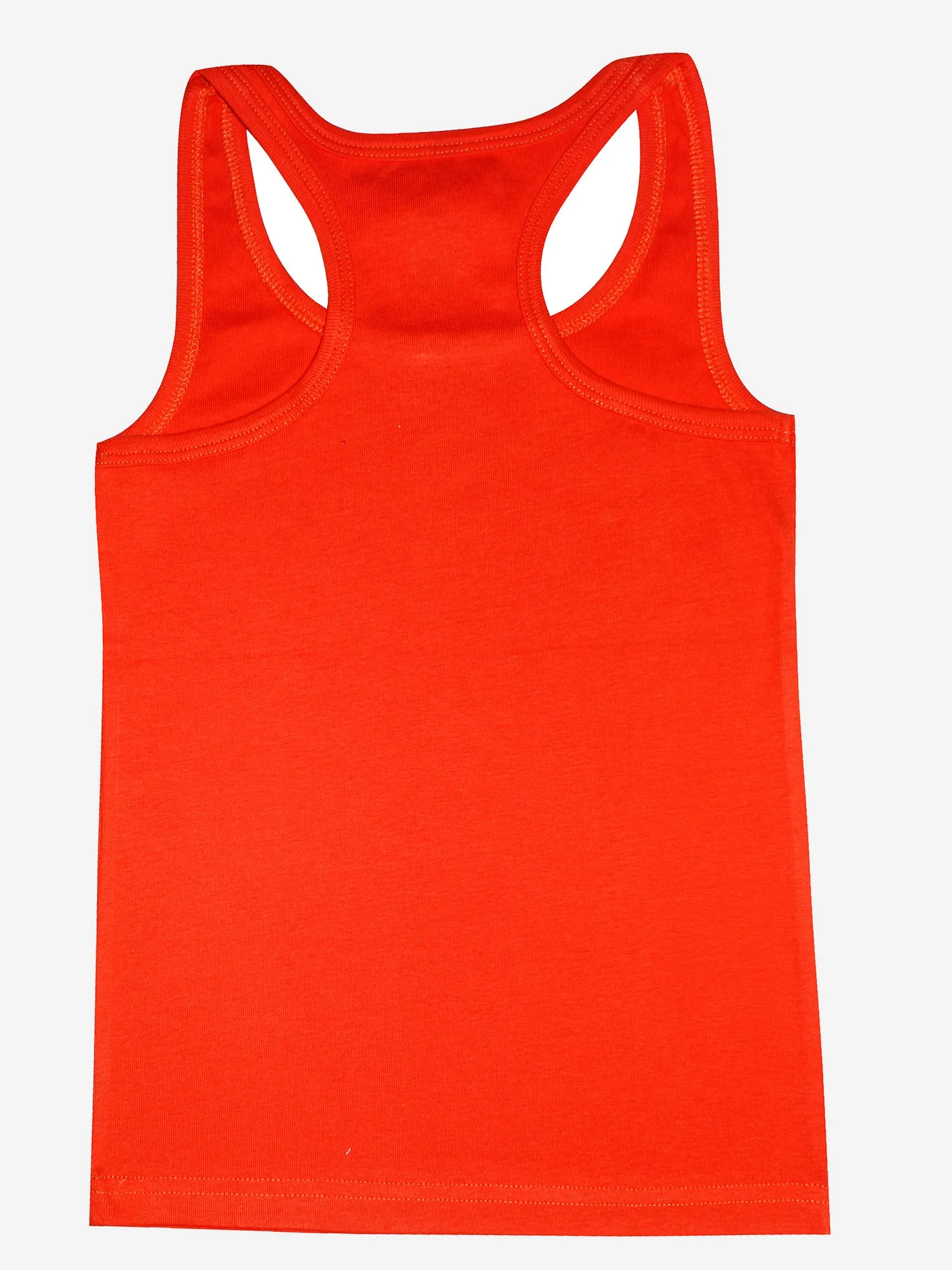 Girls Cotton Rib Racer Back Tank Top