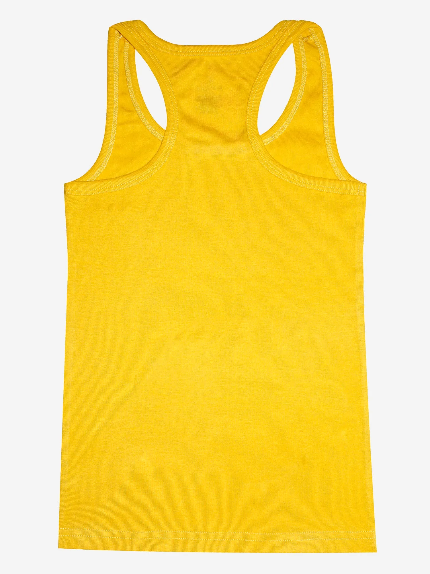 Girls Cotton Rib Racer Back Tank Top