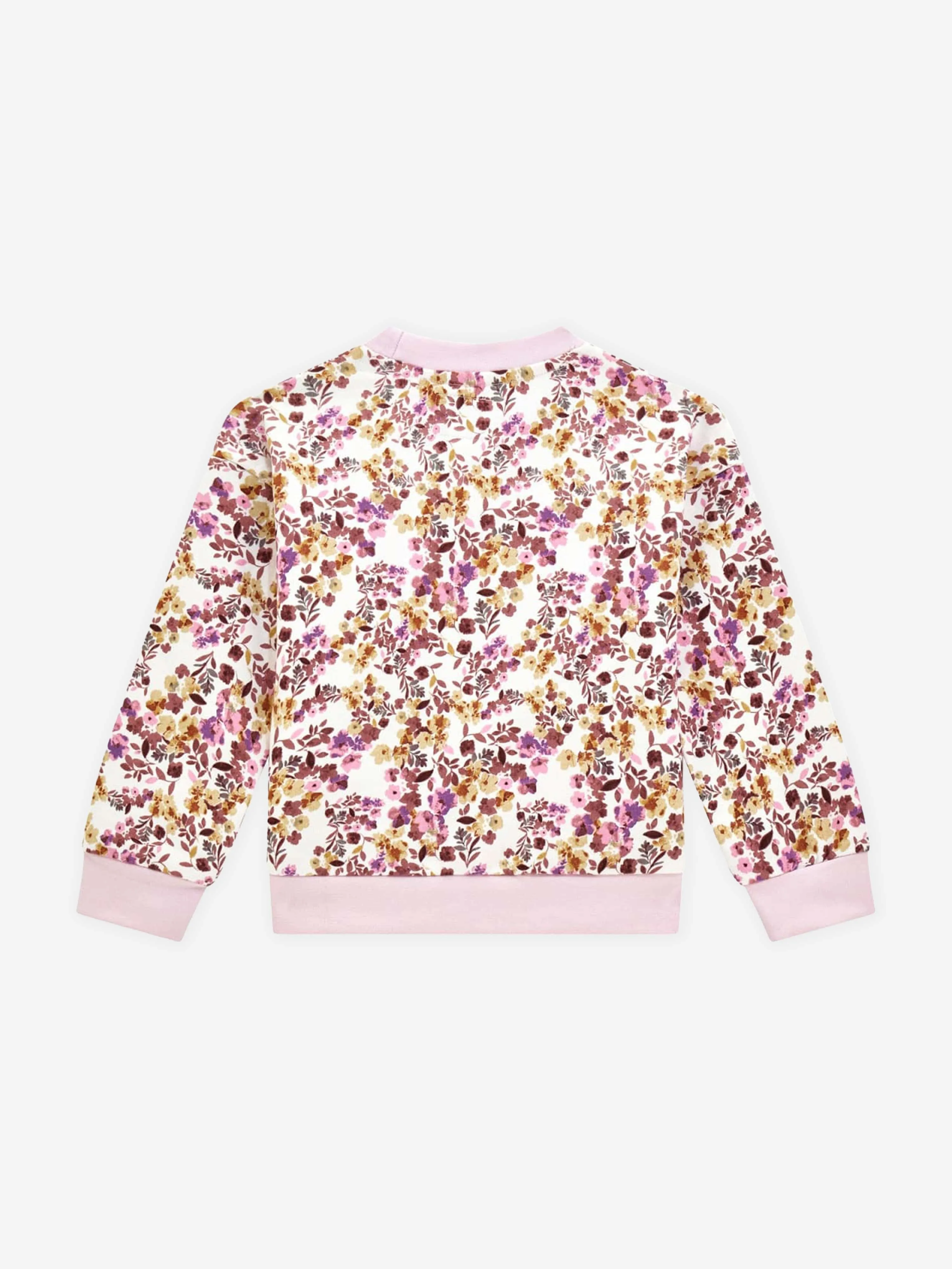 Guess Girls Floral Logo Sweatshirt in Multicolour