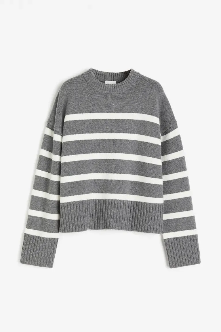 H&M oversized sweater, gray