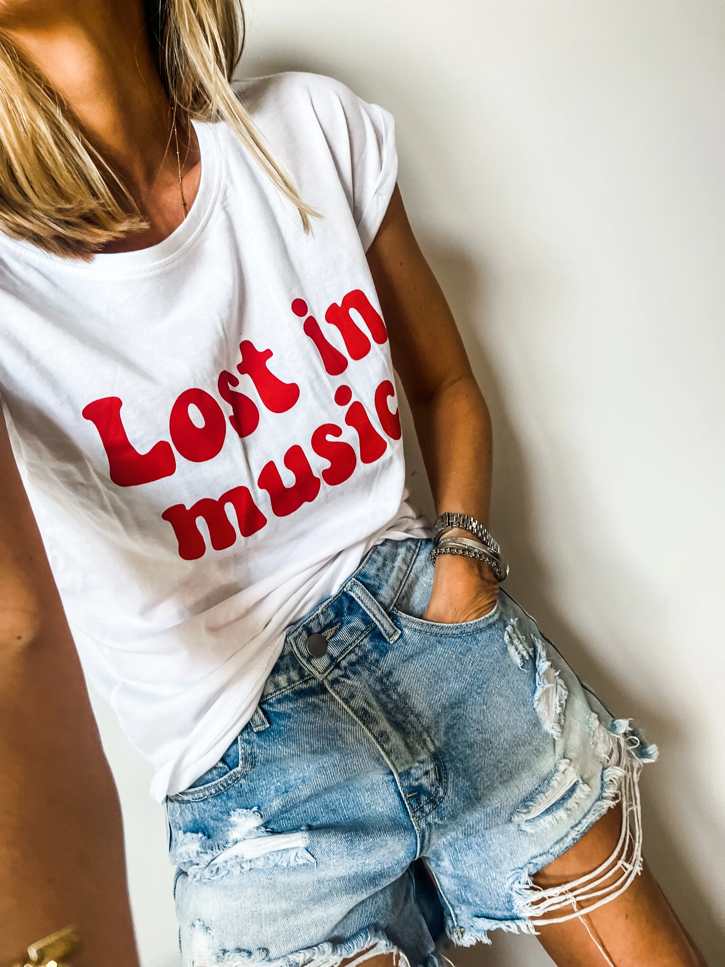 JERSEY by MOO BOU  Lost In Music T-Shirt