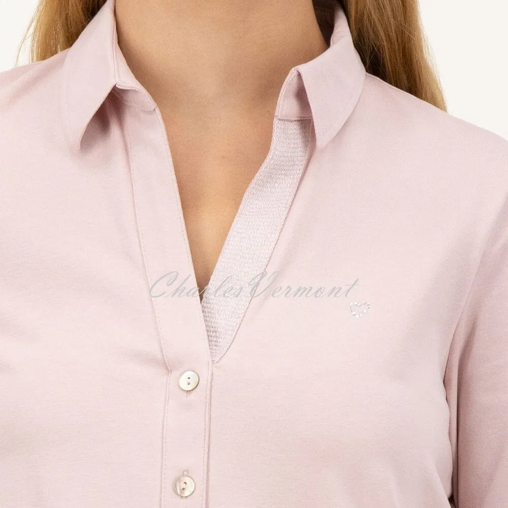 Just White Long Sleeve Blouse – Style J1303-320 (Pink)