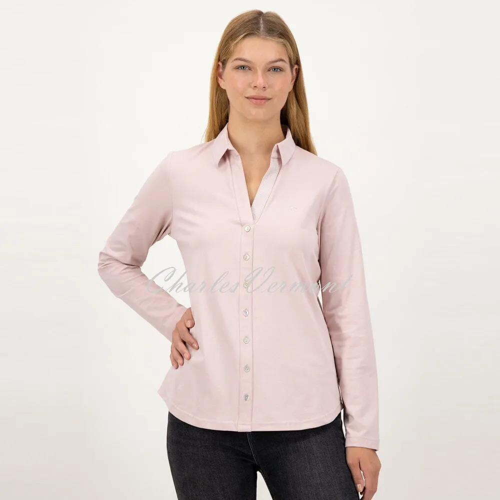 Just White Long Sleeve Blouse – Style J1303-320 (Pink)