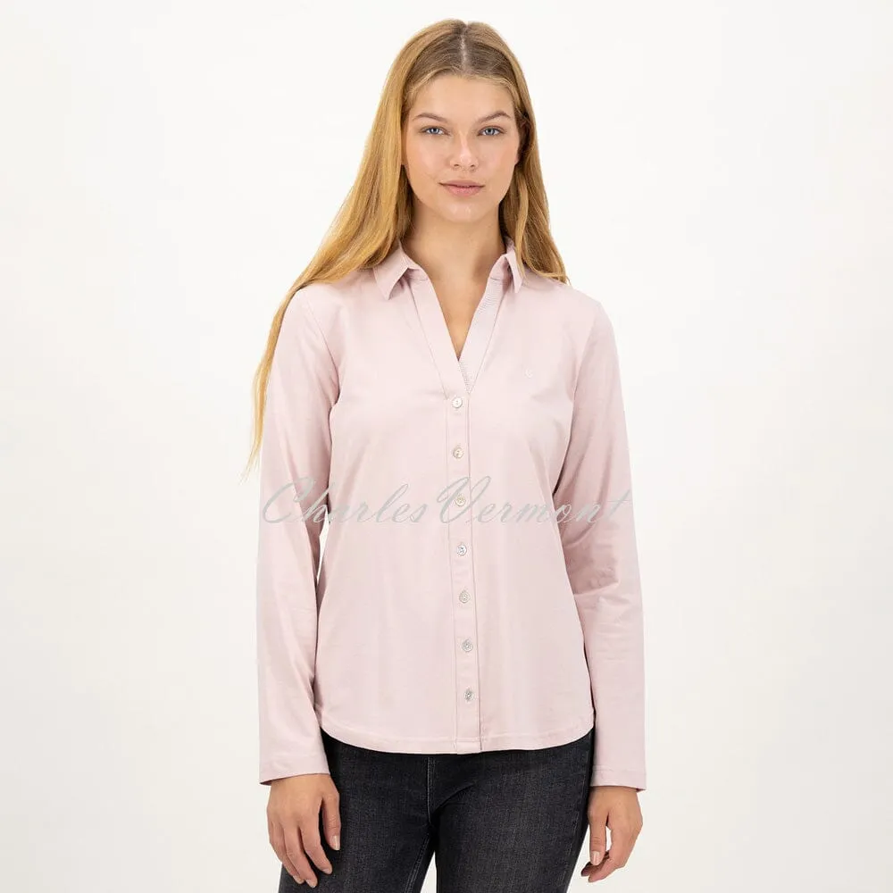 Just White Long Sleeve Blouse – Style J1303-320 (Pink)