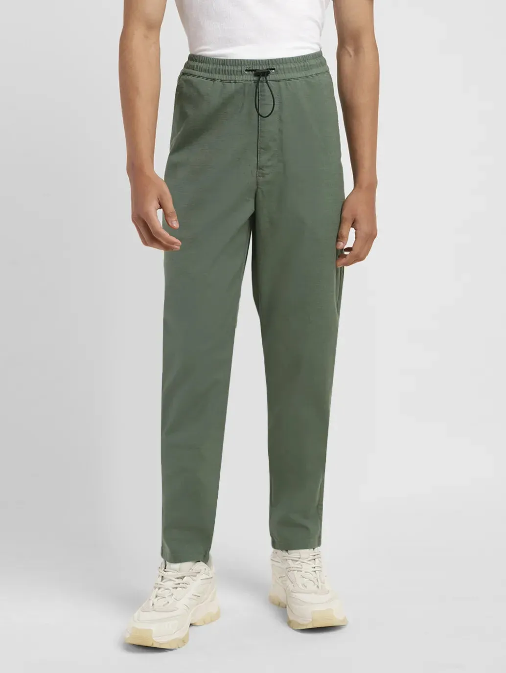 Men's Tapered Green Joggers