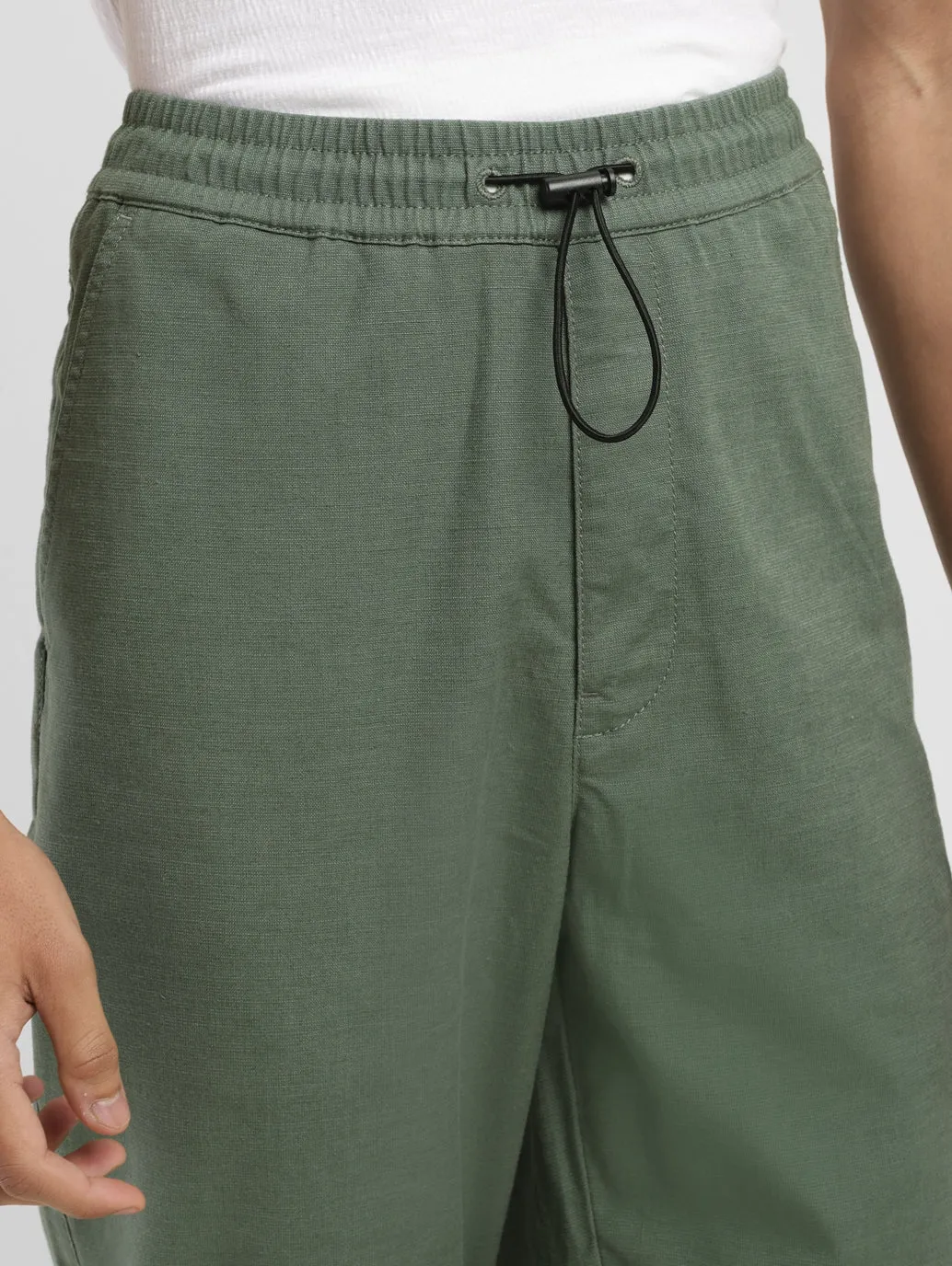 Men's Tapered Green Joggers