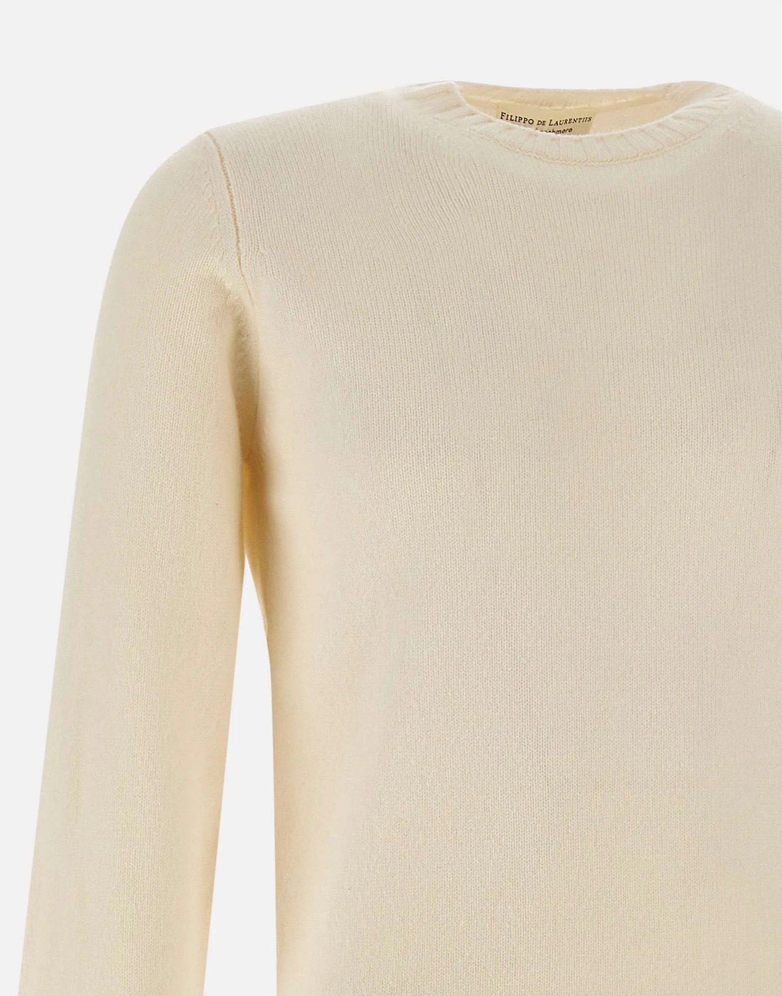 Merino Wool and Cashmere Crew Neck Sweater