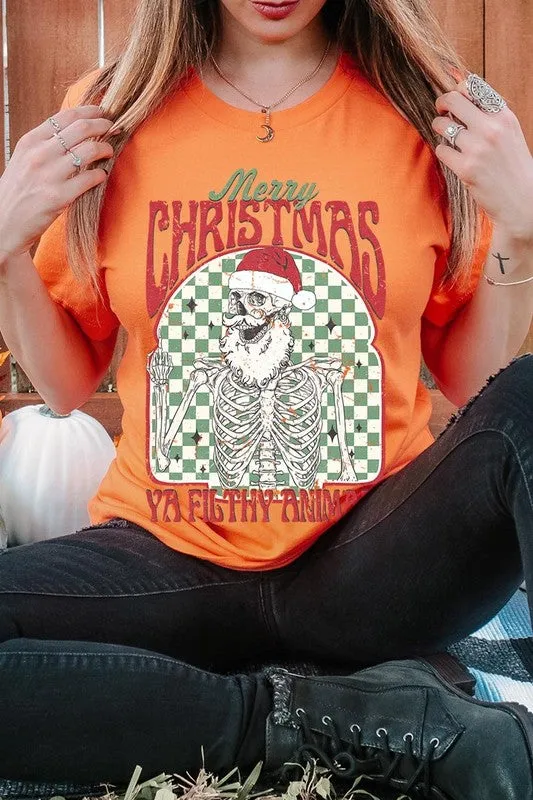 Merry Christmas Ya Filthy Animal Graphic Tee