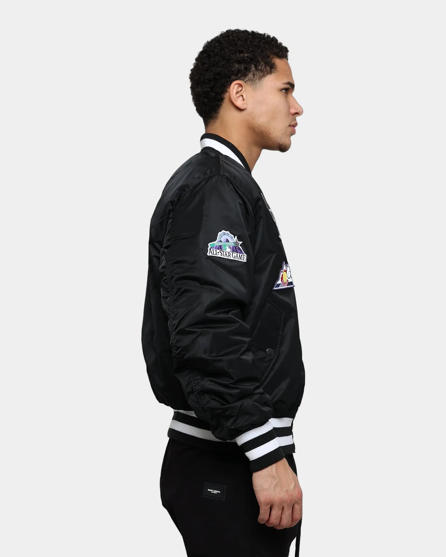 New Era Colorado Rockies Varsity Jacket Black