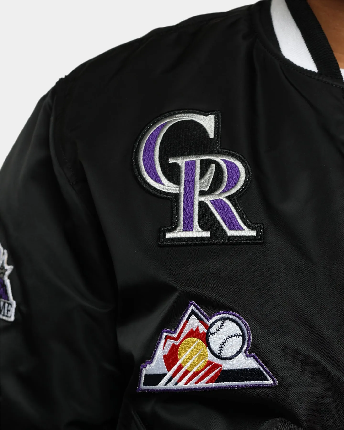 New Era Colorado Rockies Varsity Jacket Black