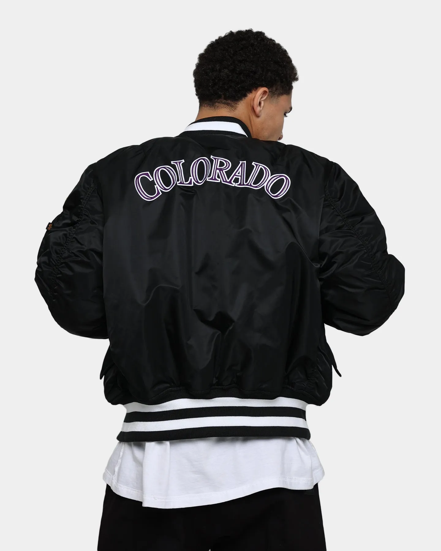 New Era Colorado Rockies Varsity Jacket Black