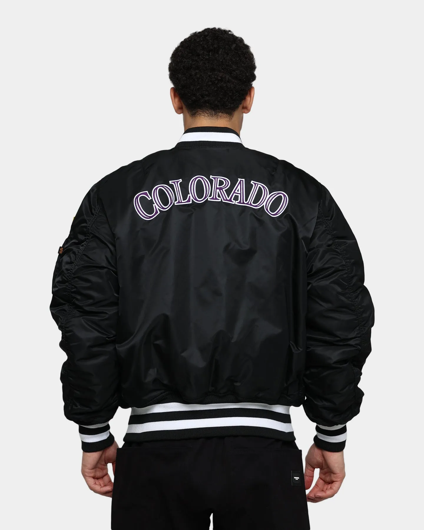 New Era Colorado Rockies Varsity Jacket Black