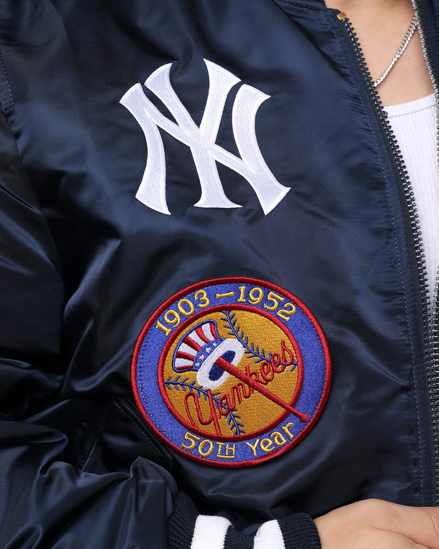 New Era X Alpha Series X MLB New York Yankees MA-1 Bomber Jacket Navy