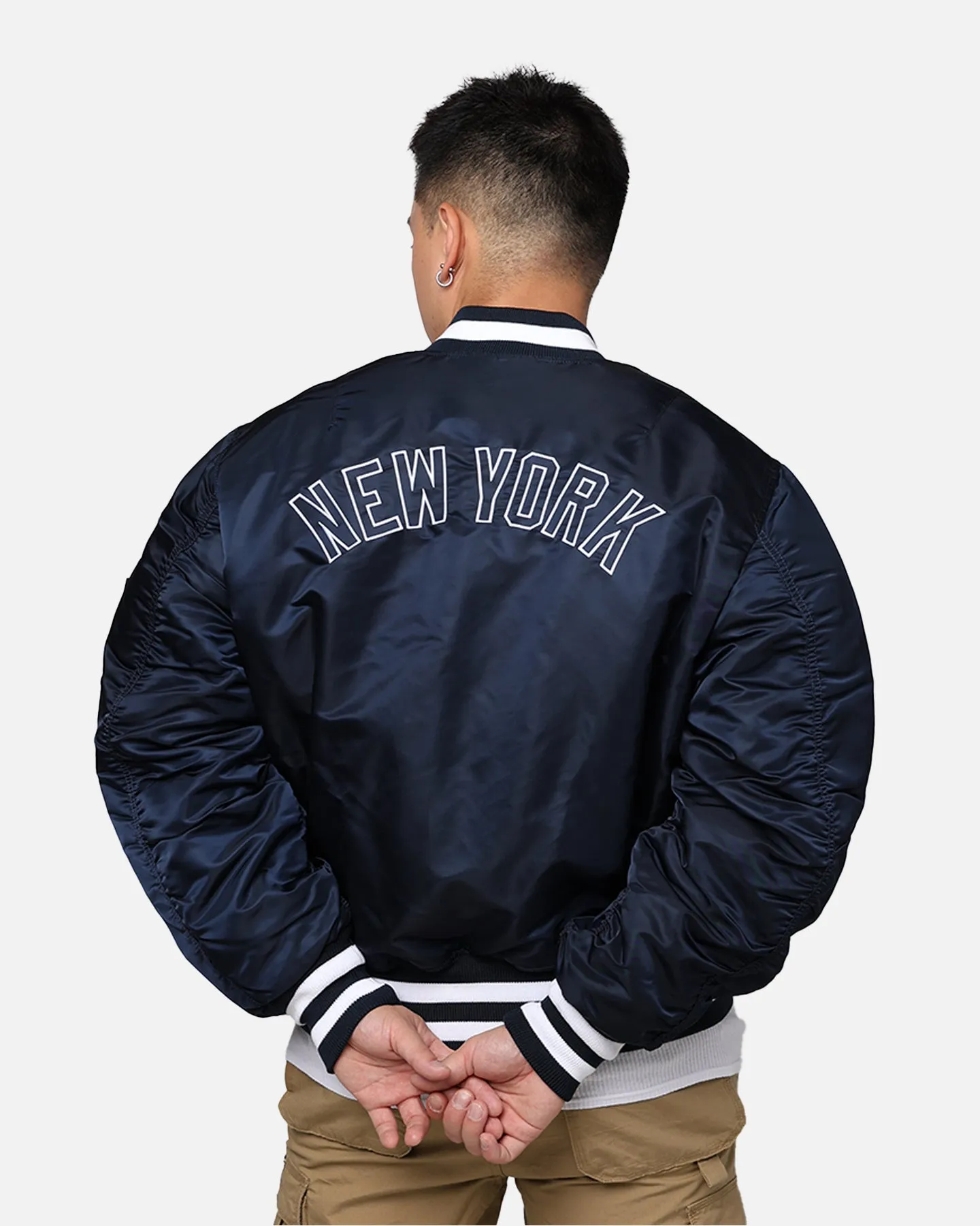 New Era X Alpha Series X MLB New York Yankees MA-1 Bomber Jacket Navy