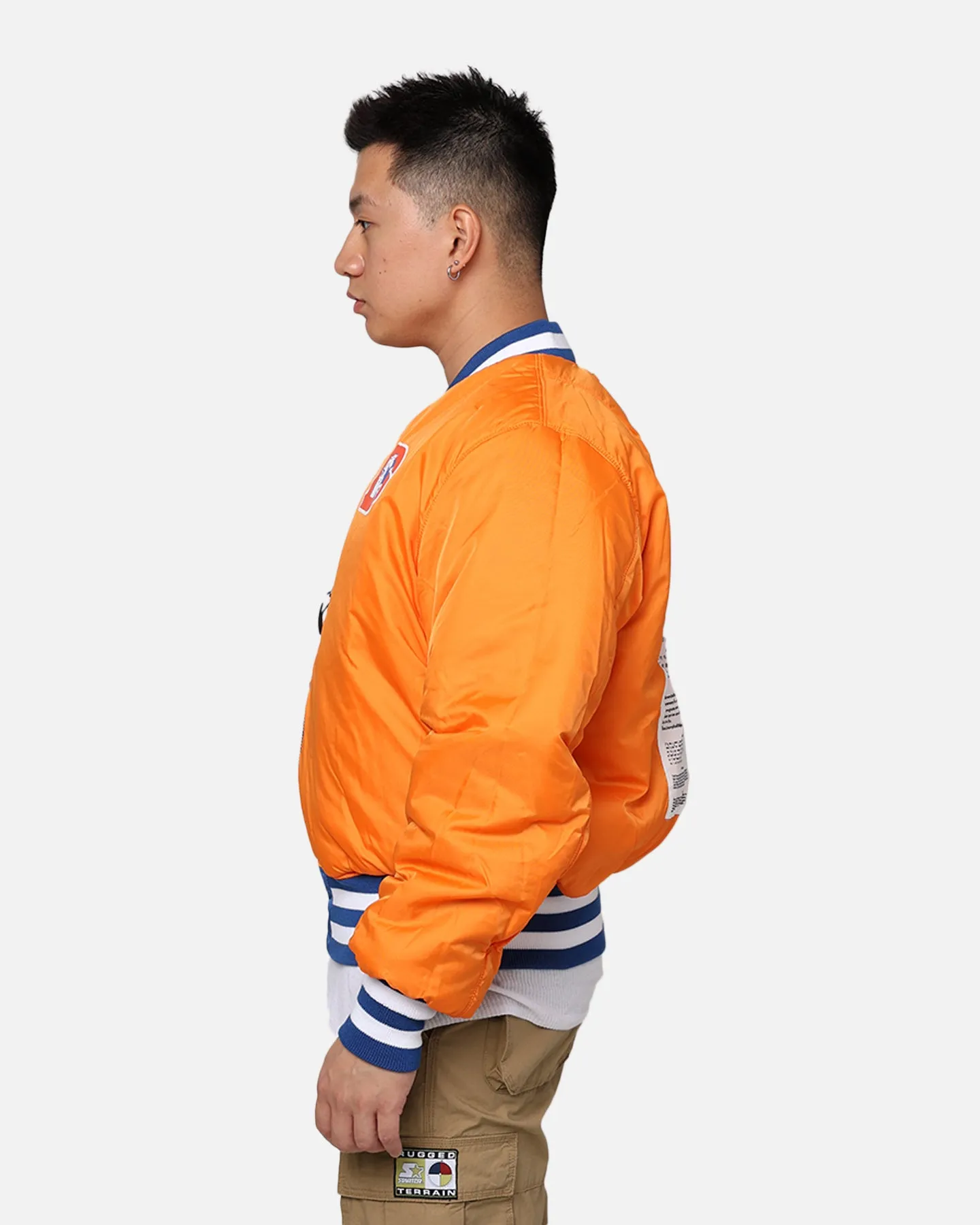 New Era X Alpha Series X NFL Denver Broncos MA-1 Bomber Jacket Royal