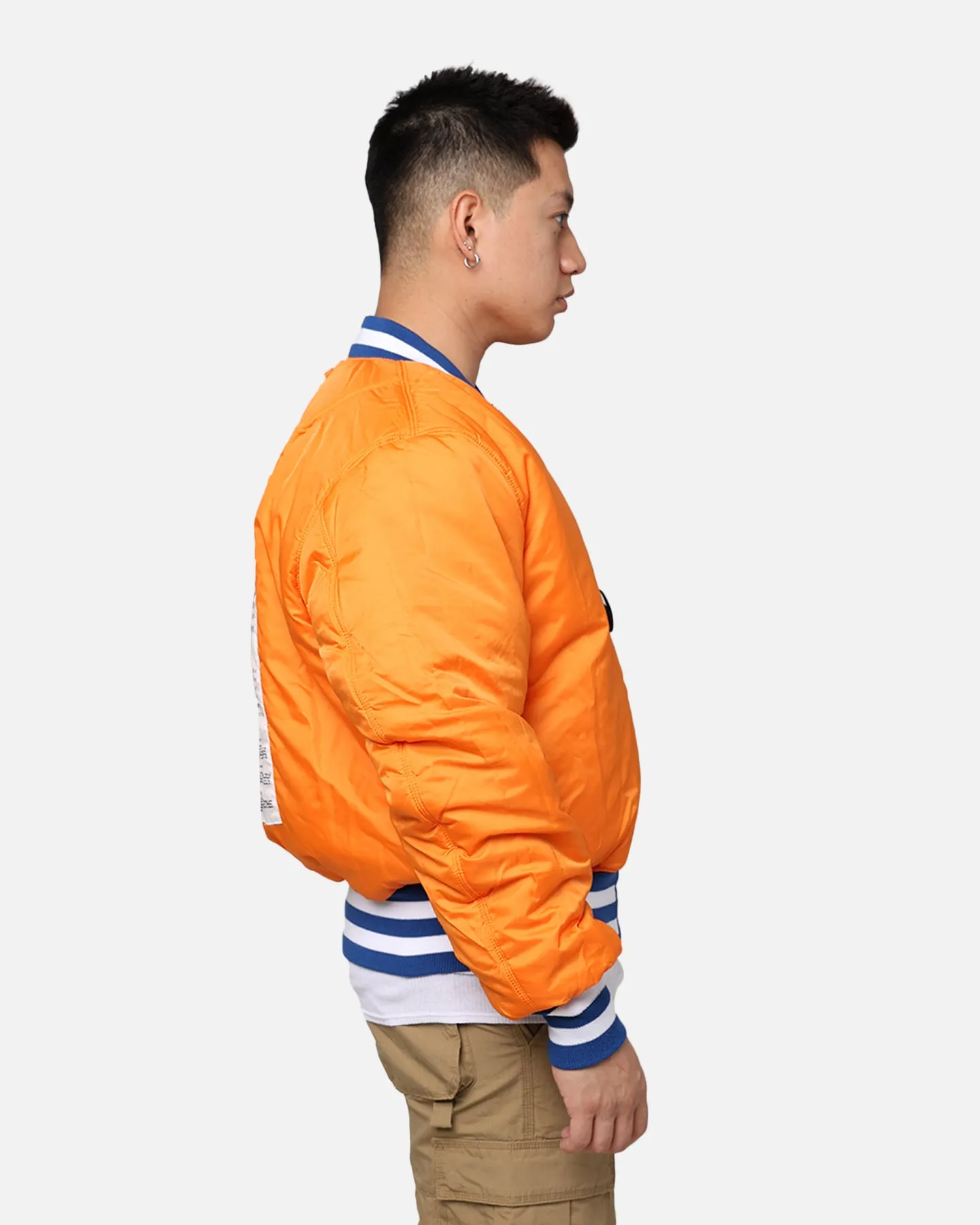 New Era X Alpha Series X NFL Denver Broncos MA-1 Bomber Jacket Royal