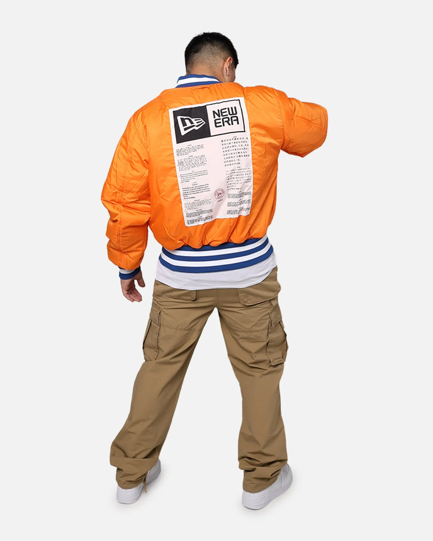 New Era X Alpha Series X NFL Denver Broncos MA-1 Bomber Jacket Royal