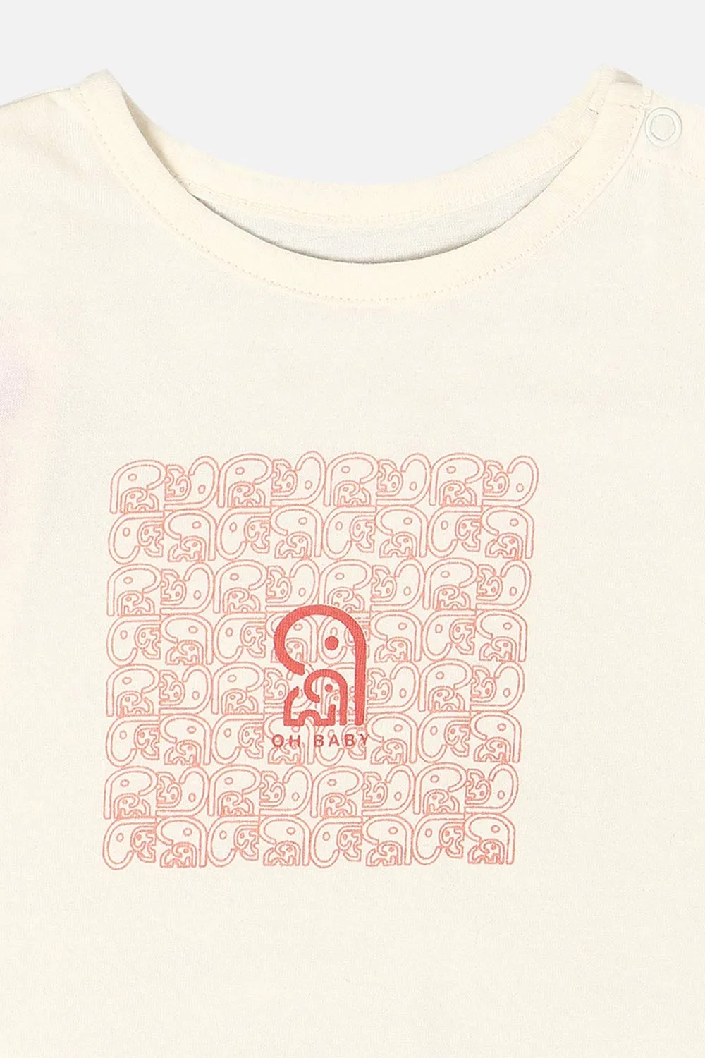 Oh Baby T Shirts Shoulder Open White-Ts13