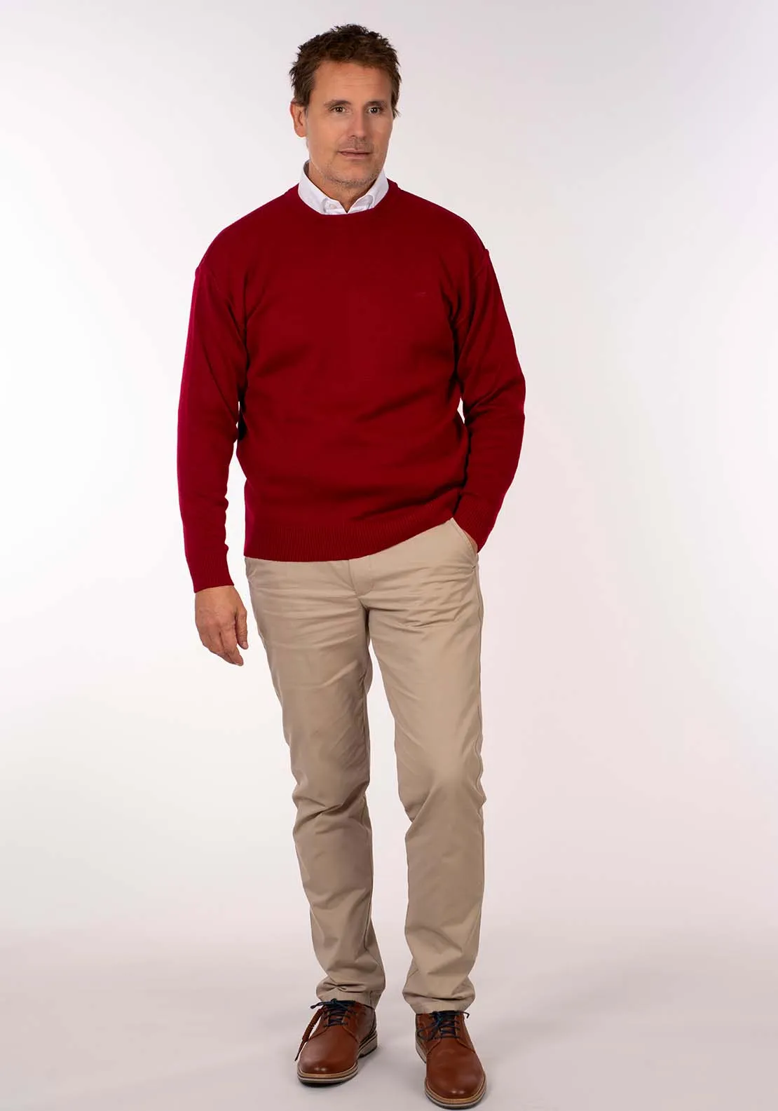 Plain Crew Neck Knit - Acino