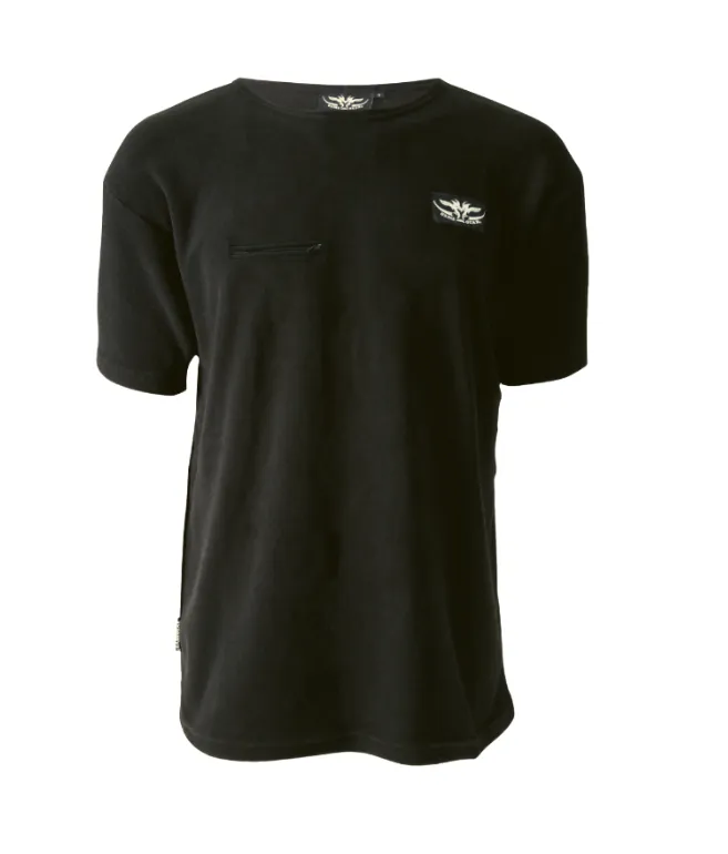 Pocket Fleece Tee Black