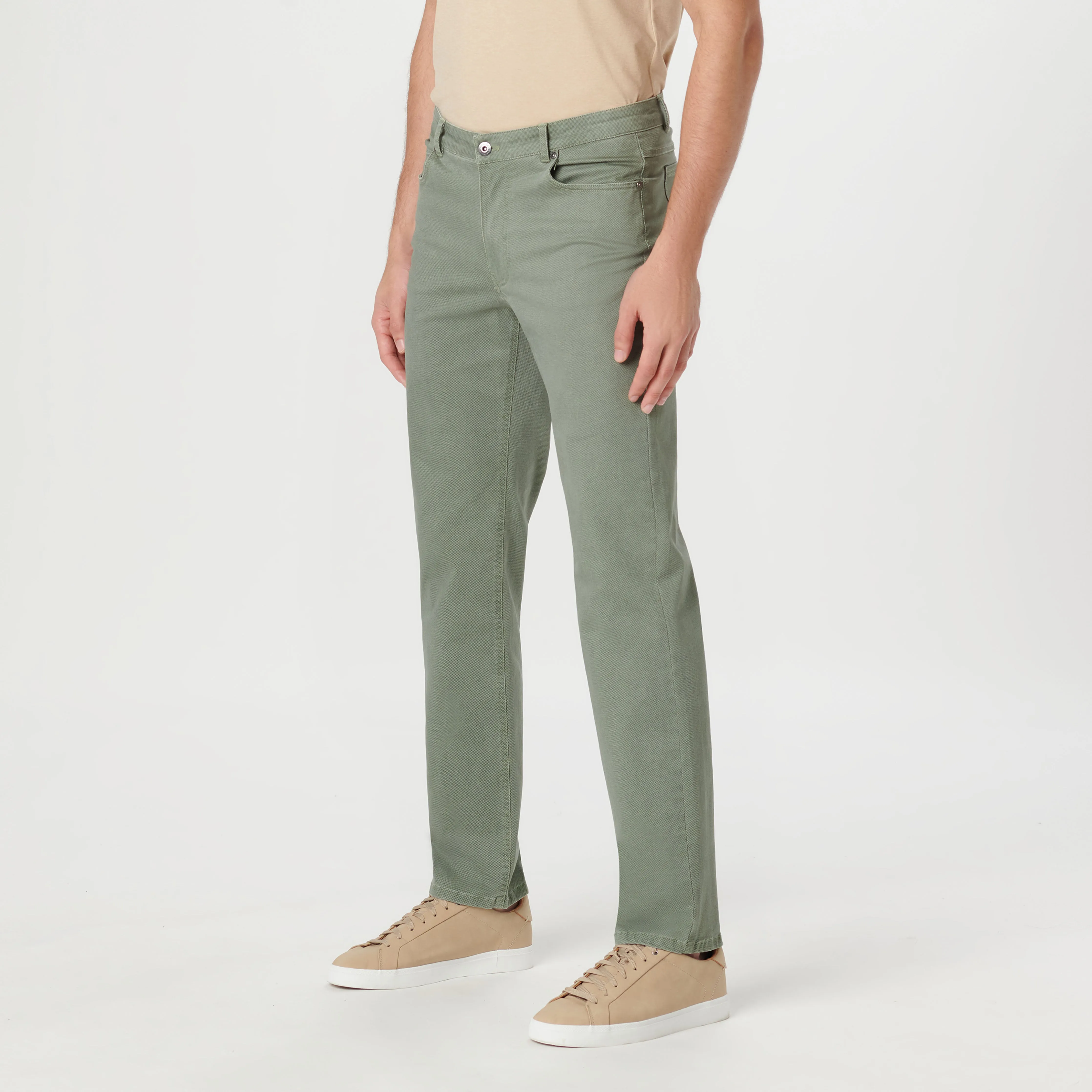 Preston Crosshatch Printed Five Pocket Pants