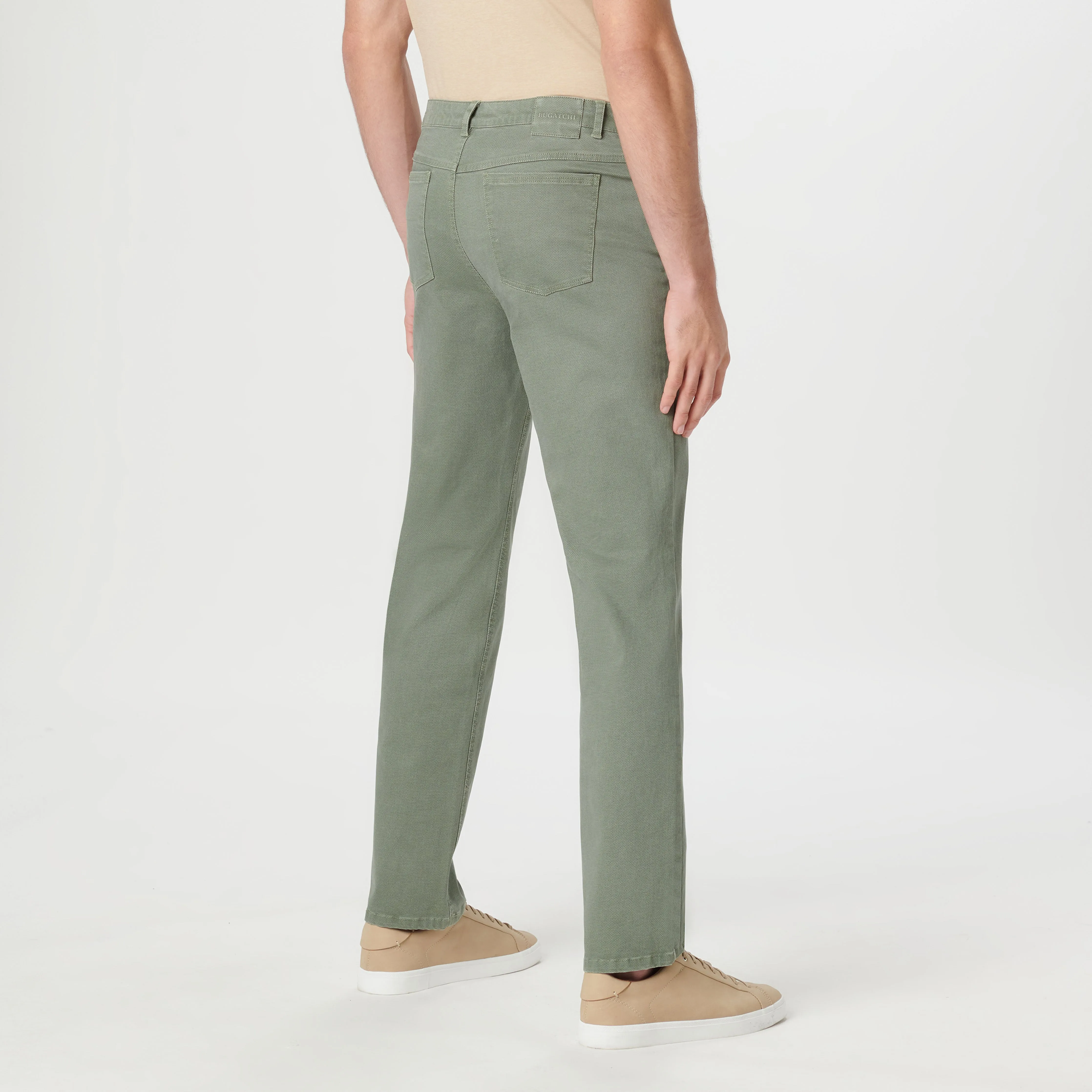 Preston Crosshatch Printed Five Pocket Pants