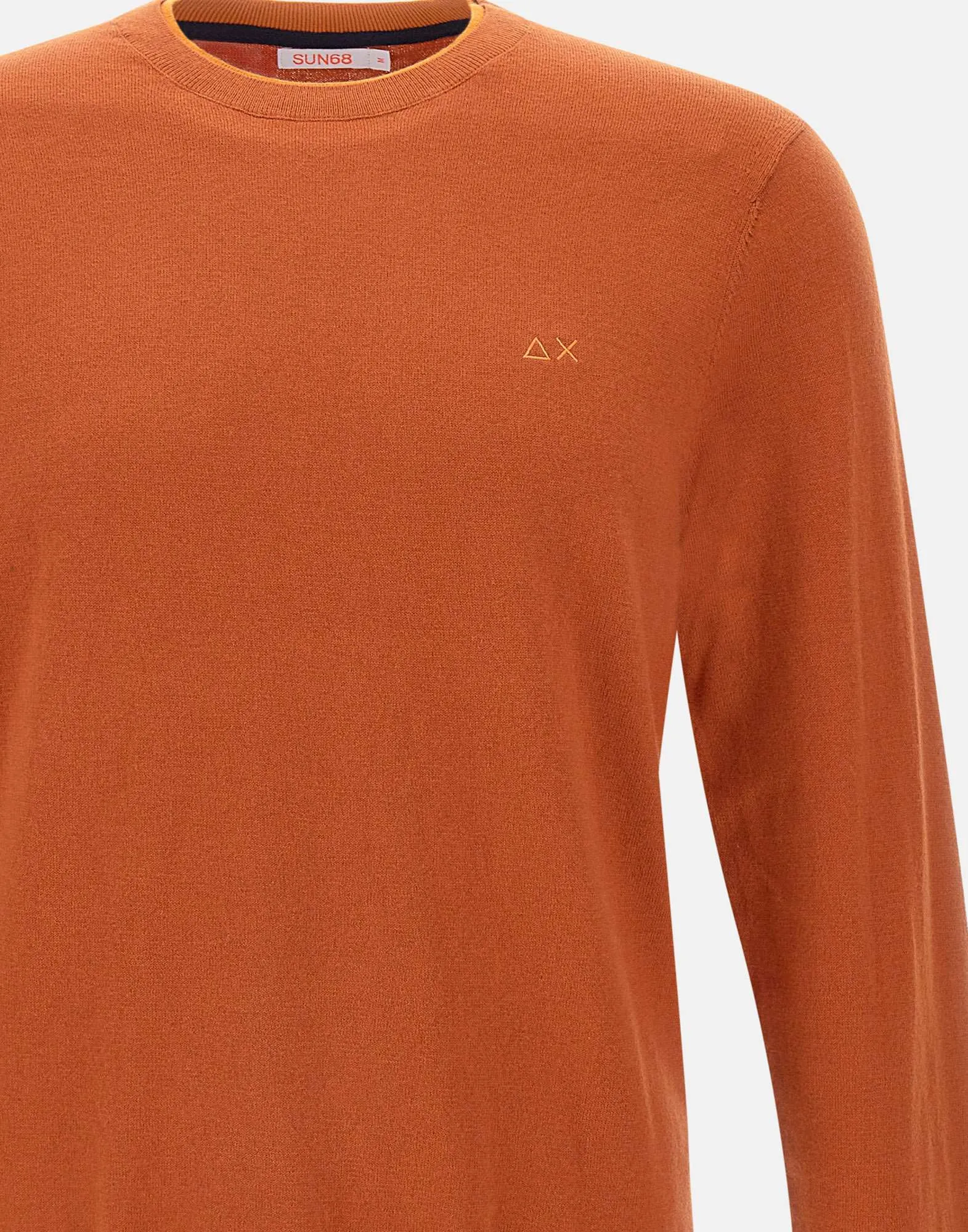 Rust Crew Neck Sweater for Men