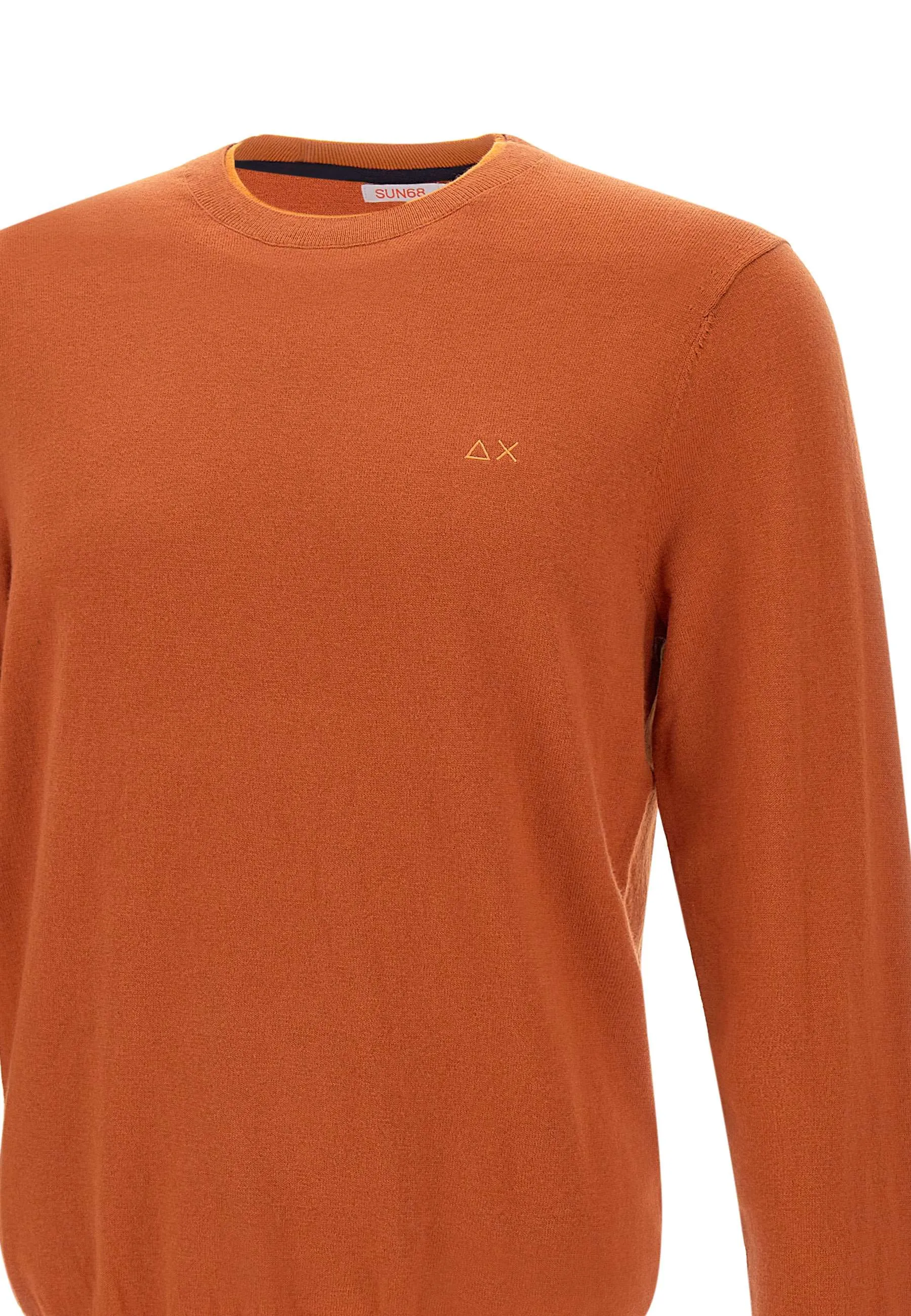 Rust Crew Neck Sweater for Men