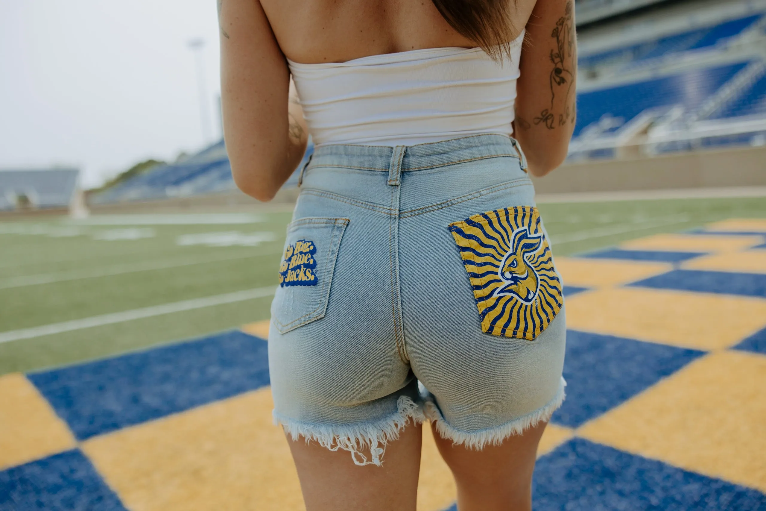 SDSU HENDRIX DENIM SHORTIE