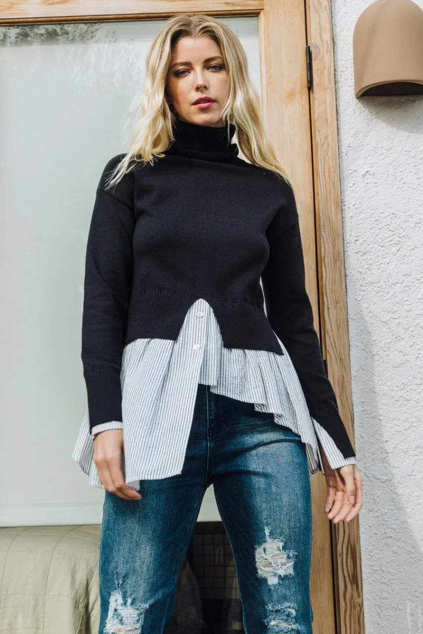 Slow It On Down Layered Knit Top