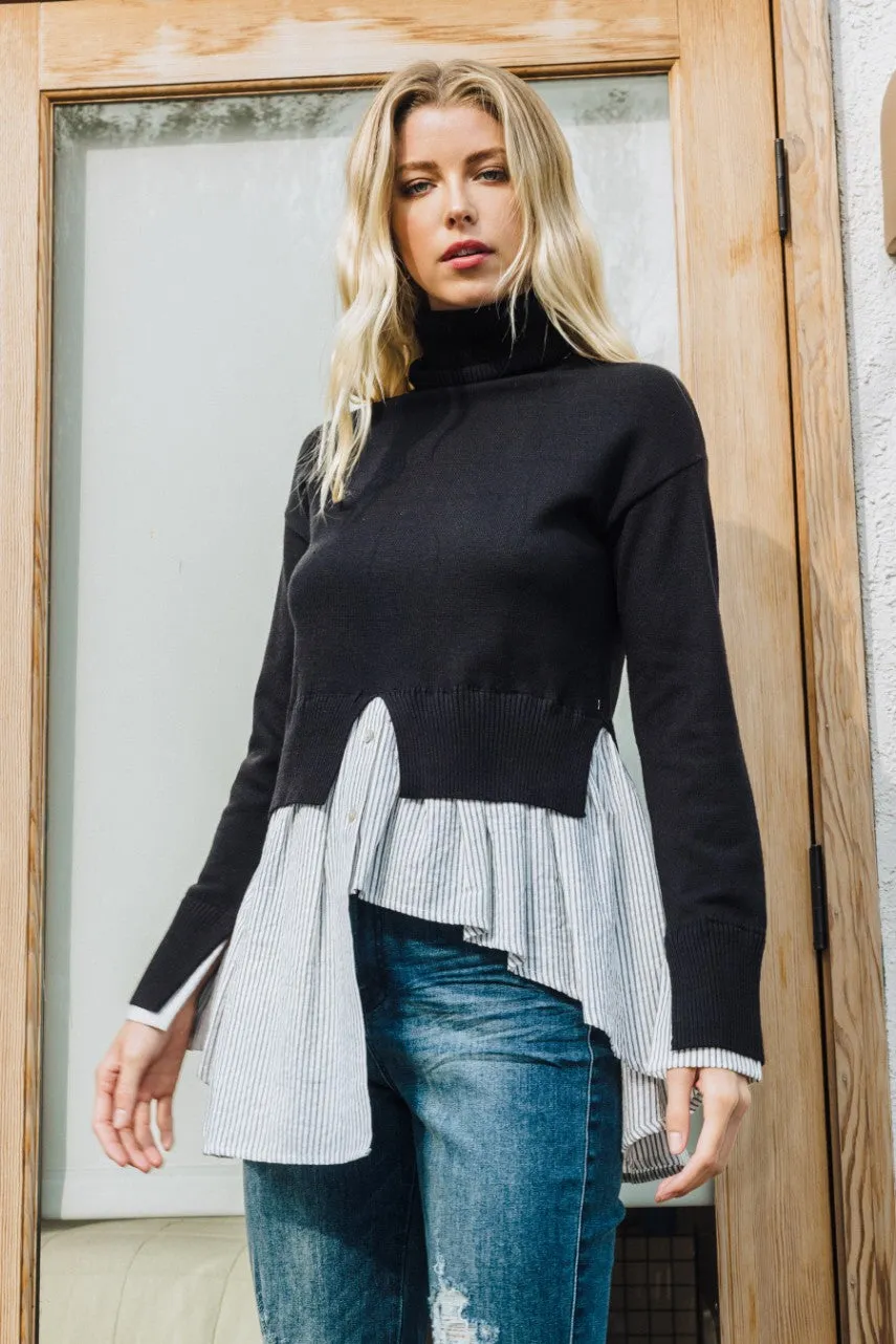 Slow It On Down Layered Knit Top