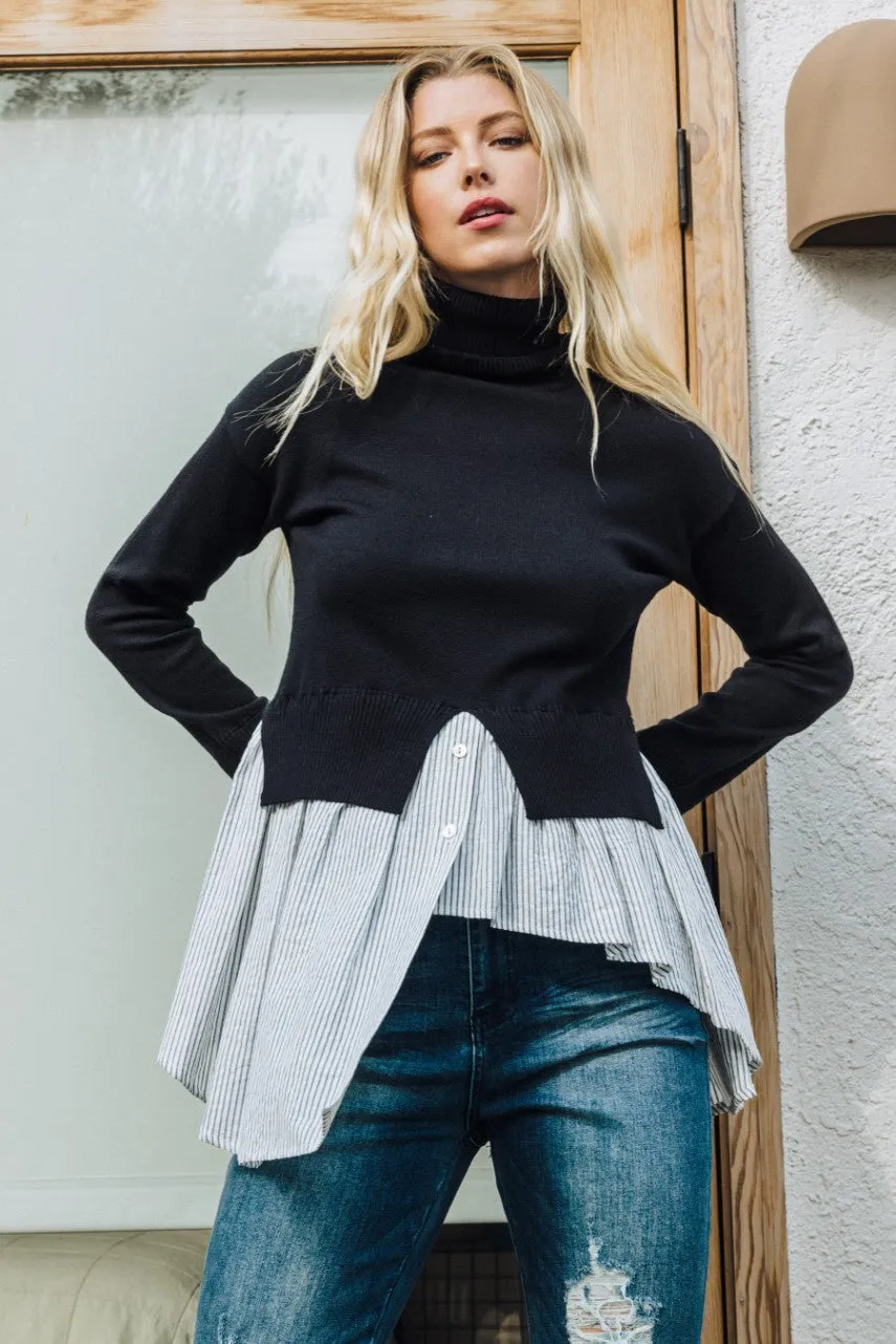 Slow It On Down Layered Knit Top