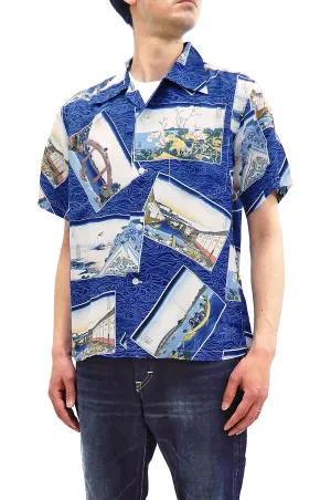 Sun Surf Men's Hawaiian Shirt Katsushika Hokusai Views Edo Short Sleeve Aloha Shirt SS38469