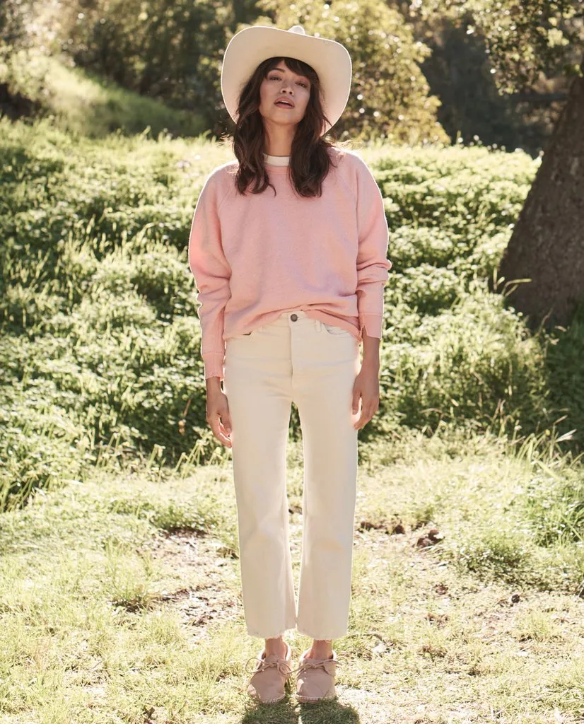 THE GREAT - The College Sweatshirt in Tulip Heather