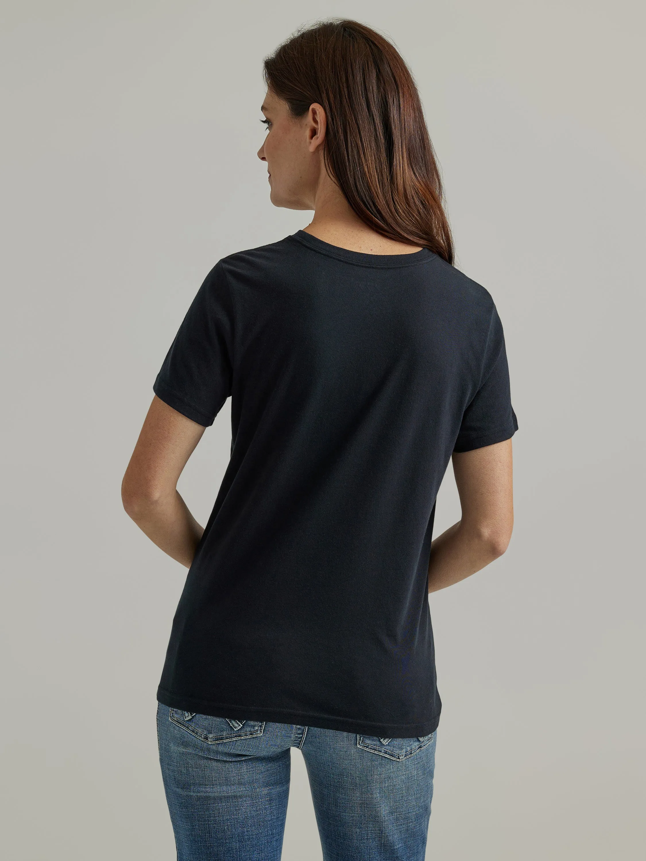 Wrangler Women's Jet Black Saddle Graphic Tee