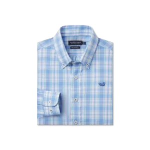 Youth Benton Performance Plaid Dress Shirt